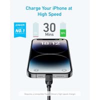 Anker 310 braided cable - USB-C to Lightning - 0.9M - Black – Bild 4
