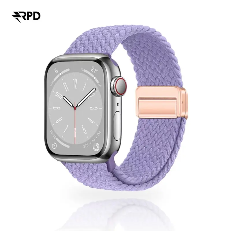 RPD Magnos Cinturino Magnetico Nylon per Apple Watch 44/45/46/49mm - Lavanda