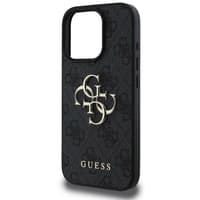 iPhone 16 Pro - Guess Metal Logo Case Schwarz GUHCP16L4GMGGR – Bild 6