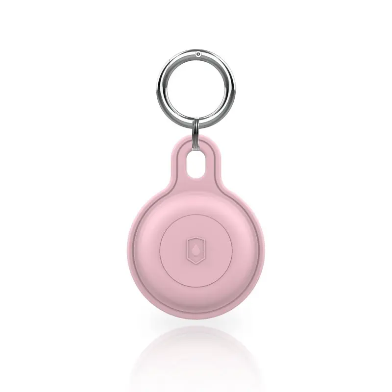 AirTag Keychain - RPD Silicone Case with Shield Emblem, Pink