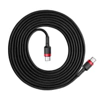 Baseus - Cafule - Type-C PD2.0 60W fast charging cable, 2m, red + black (CATKLF-H91) – Bild 4