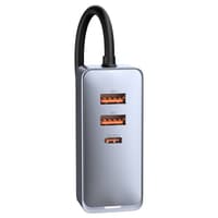 Baseus - Share Together PPS - Caricatore rapido multiplo per auto, 120W 2U+2C, grigio (CCBT-A0G) – Bild 6