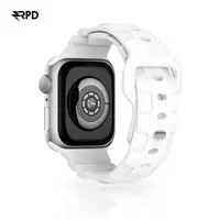 RPD Lattice Silicone Strap Plaid Pattern for Apple Watch 38/40/41/42mm - White – Bild 1