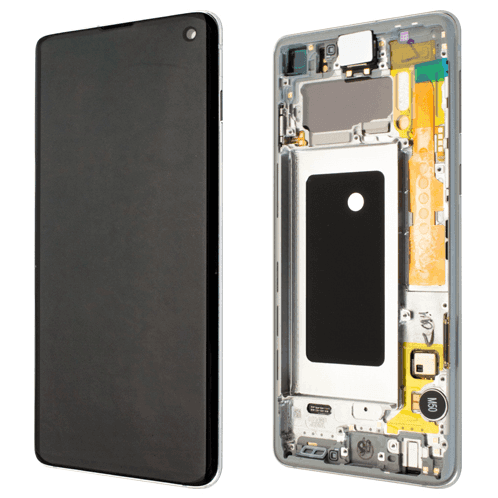 Samsung Galaxy S10 Frontglas / LCD SM-G973F weiss, neu, pulled