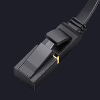 Ugreen - Ethernet cable Cat7 RJ45 Gigabit, flat 8M (NW106 / 11264), black – Bild 3