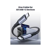 UGREEN - USB-C to USB-C 240W Fast Charging Woven Cable, US535 1m, Space Gray – Bild 5