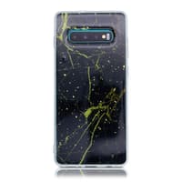 Samsung S10+ Black Marble & Gold flakes – Bild 1