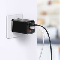 Baseus - GaN5 Pro - Fast charger 2C+U, 65W EU, Black (CCGP120201) – Bild 8