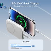 Joyroom - 20W Magnetic Wireless Powerbank, 10.000mAh, incl. Type-C to Type-C 60W cable (0,25m), Black (JR-W020) – Bild 8