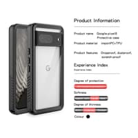 Google Pixel 8 - Redpepper IP68 FS Series Wasserdichtes Outdoor Case, schwarz – Bild 9