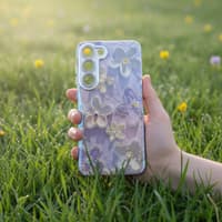 Samsung S23 - Funky Flower Case Purple – Bild 2