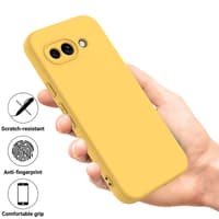 Google Pixel 9A - Silikon Schutzhülle, gelb – Bild 4