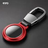 AirTag Schlüsselanhänger - RPD Metall Case, magnetischer Verschluss, Rot – Bild 3