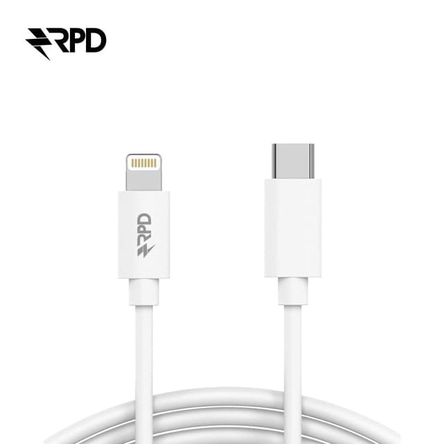 RPD - Lightning auf USB-C Kabel, 1 Meter, Weiss (stark & langlebig)