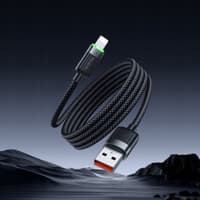 McDodo - USB-A to Lightning Magnetic Self Winding Cable, 1.2m, Schwarz – Bild 4