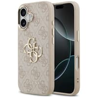 iPhone 17 - Guess Metal Logo Gold Case, Pink GUHCP17S4GMGCPI – Bild 1