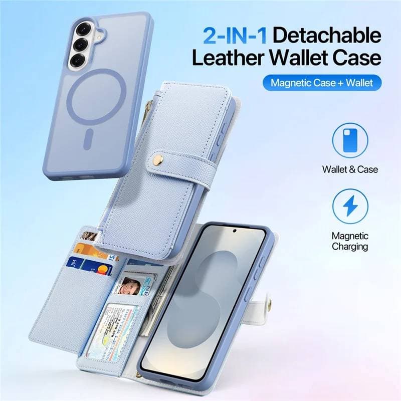 Samsung Galaxy S26 - Dux Ducis Lawa Premium Tasche Hellblau – 3