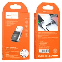 Hoco UA17 USB Male to Type-C female USB 2.0 Adapter – Bild 2