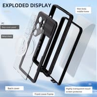 Samsung Galaxy S25 Ultra - Redpepper IP68 Mars Series Wasserdichtes Outdoor Case Magsafe, schwarz – Bild 9