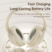 ROCK - O3 ANC Wireless Headphones RAU0773 - Bluetooth Headphones, Beige – Bild 6