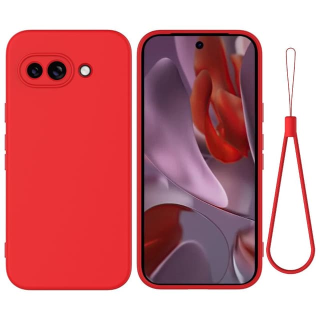 Google Pixel 9A - Silikon Schutzhülle, rot