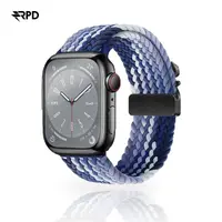 RPD Vela Sportarmband Nylon Geflochten Parachute für Apple Watch 38/40/41/42mm - Sturmblau – Bild 1