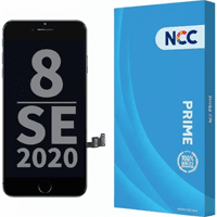 Apple iPhone 8 / SE2 (2020) / SE3(2022) front glass / LCD, NCC Incell, black – Bild 1