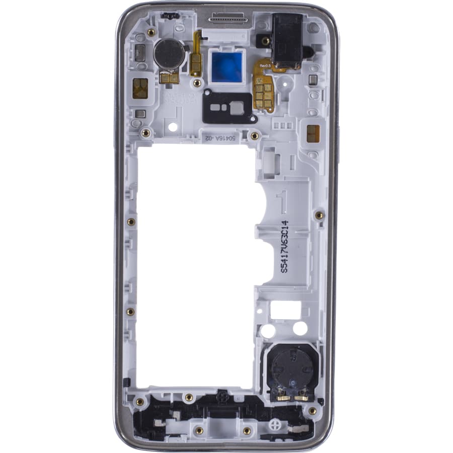 Samsung Galaxy S5 Mini Mittelrahmen silber, neu, original