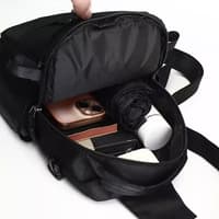 Okade - Sport Bauchtasche Dunkelgrau - Sling Bag Crossbody Shoulder Bag, Black – Bild 4