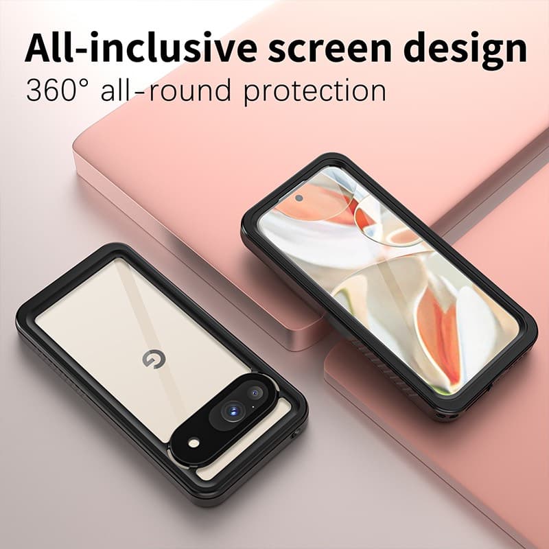 Pixel 9 - Coque d'extérieur Redpepper FS Series avec protection anti-poussière et caches pour ports, noire – 4