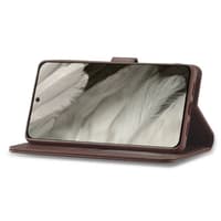 Google Pixel 8 Pro - LC.IMEEKE Custodia a portafoglio con 3 scomparti per carte e chiusura magnetica, marrone – Bild 3