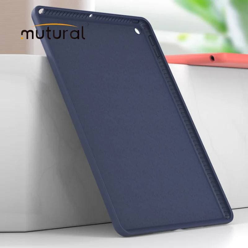 Mutural - Yue Mu Serie, iPad 10/11 Gen. iPad Silikon Hülle, Dunkelblau – 2