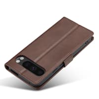 Google Pixel 9A - LC.IMEEKE Custodia a portafoglio con 3 scomparti per carte e chiusura magnetica, marrone – Bild 5