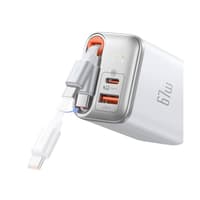 McDodo - FreeGo 67W GaN Charger with retractable cable, white – Bild 2