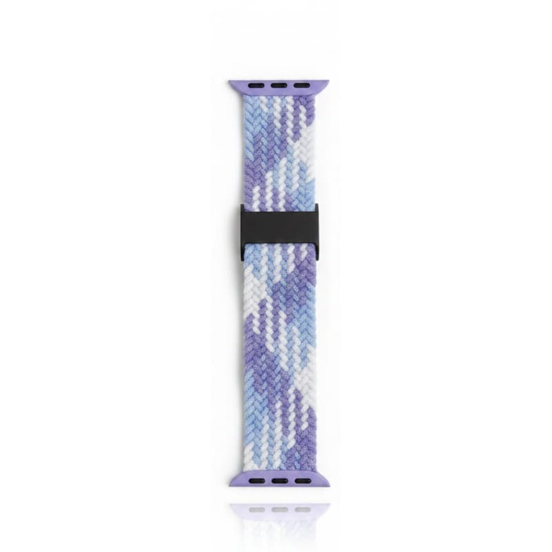 Apple Watch Stoff Armband 38/40/41mm Violett/Weiss/Blau