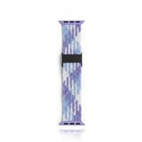 Bracelet Apple Watch tissu 38/40/41mm Violet/Blanc/Bleu – Bild 1