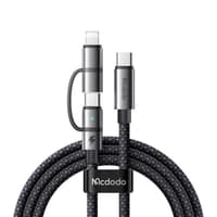 McDodo - USB-C to USB-C & Lightning, 1.2m, black – Bild 1