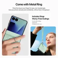 Galaxy Z Flip8 - Dux Ducis - Série Luvy Clover, édition Love (trèfle à quatre feuilles), vert – Bild 4