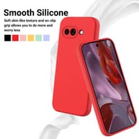 Google Pixel 9A - Silicone protective case, red – Bild 5