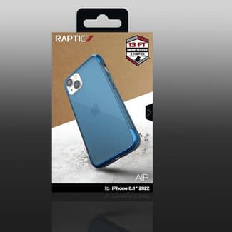 iPhone 13 Pro - Raptic/X-Doria Defense Air Clear Case blau – 3