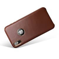 iPhone XS Max - Luxury Echtleder Xoomz XIXS03-BN, dunkelbraun – Bild 2