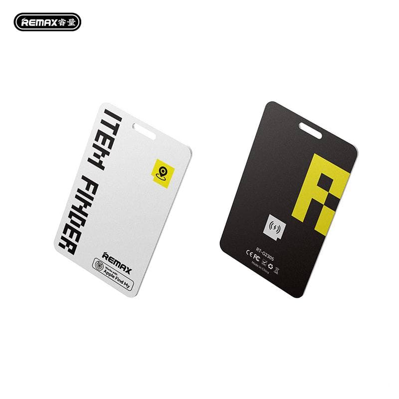 REMAX RT-G2305 Card Wireless Charging Global Positioning Anti-Loss Device, Black
