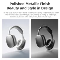 ROCK O5 - HiFi Wireless Kopfhörer, Silber – Bild 6