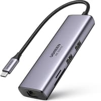 Ugreen - USB-C Hub 7-in-1 with HDMI, LAN & PD (CM512 / 60515), gray/black – Bild 1