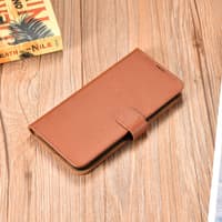 iCarer Samsung S22+ Echt leather Flip Buch Case Braun – Bild 9