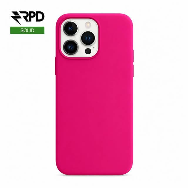 iPhone 13 Pro Max - Silicone Case pink glow, solid