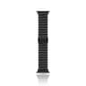 Apple Watch Armband Stoff 38/40/41mm Schwarz/Grün mit Magnetischem Verschluss