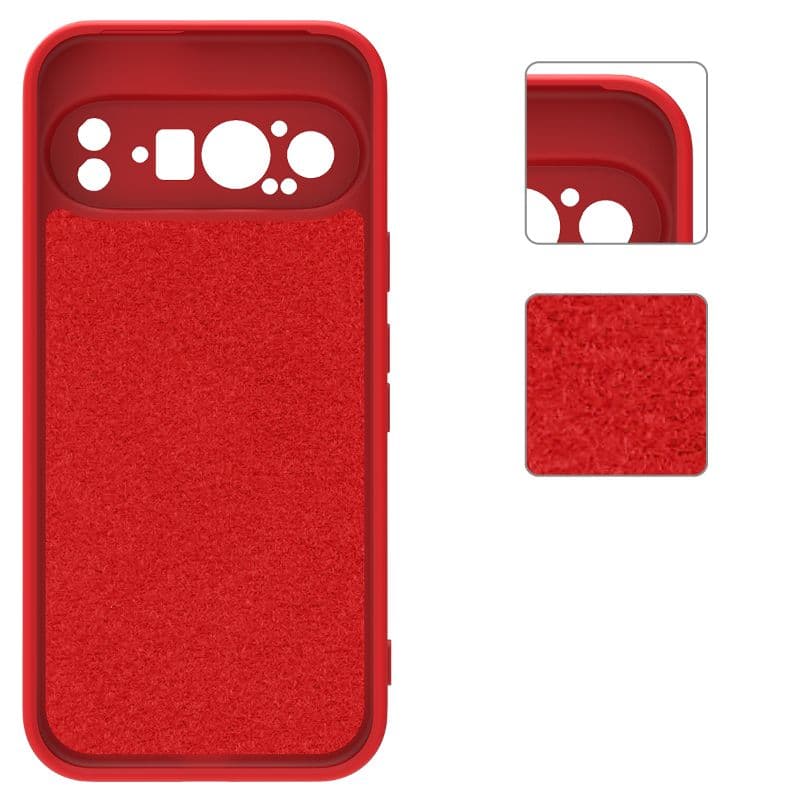 Pixel 9 Pro XL - Silikon Hülle rot – 2