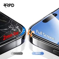 iPhone 17 - RPD SilkTouch Premium - Edge-to-Edge Tempered Glas / Panzerglas, transparent – Bild 6