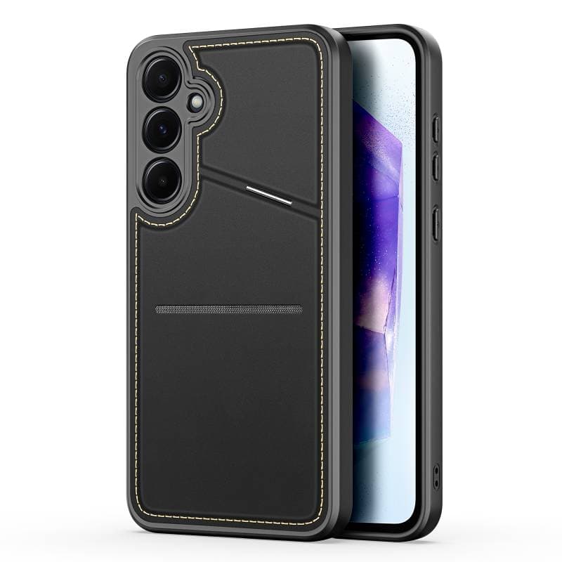 Dux Ducis - A15 5G/4G - Rafi II Hülle mit Kickstand & Kartenfächern, Schwarz – 4